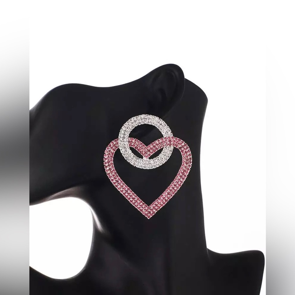 Heart luxury fashion earrings